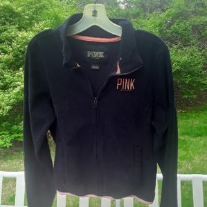 PINK Victoria Secret Black Sherpa Jacket M
